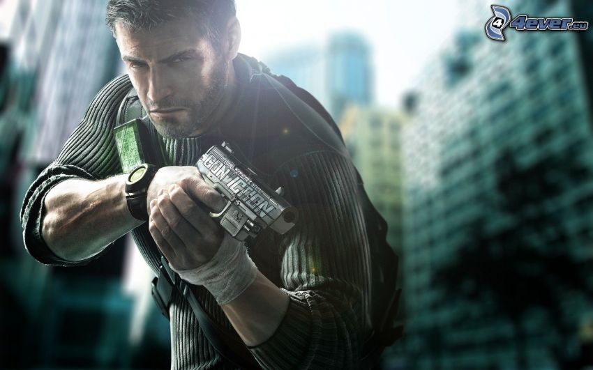 Tom Clancy's Splinter Cell, man with a gun