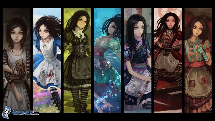 Alice Madness Returns, collage