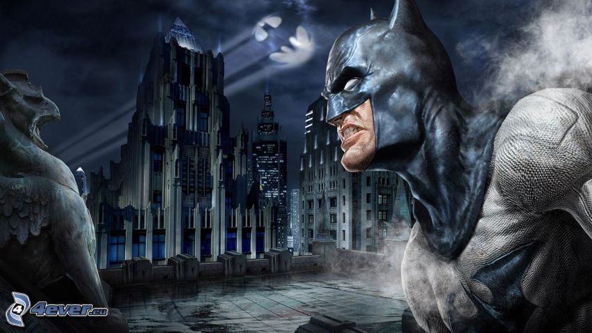 Batman: Arkham City, night city