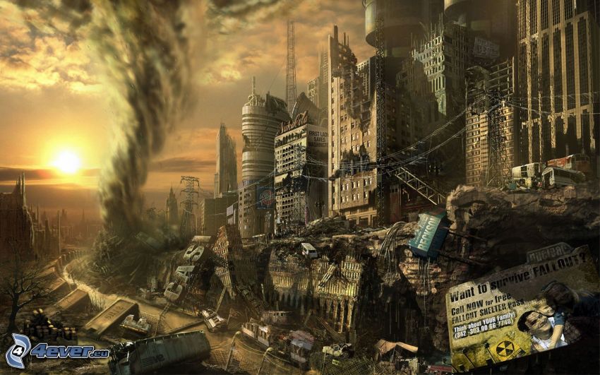 Fallout 4, post apocalyptic city