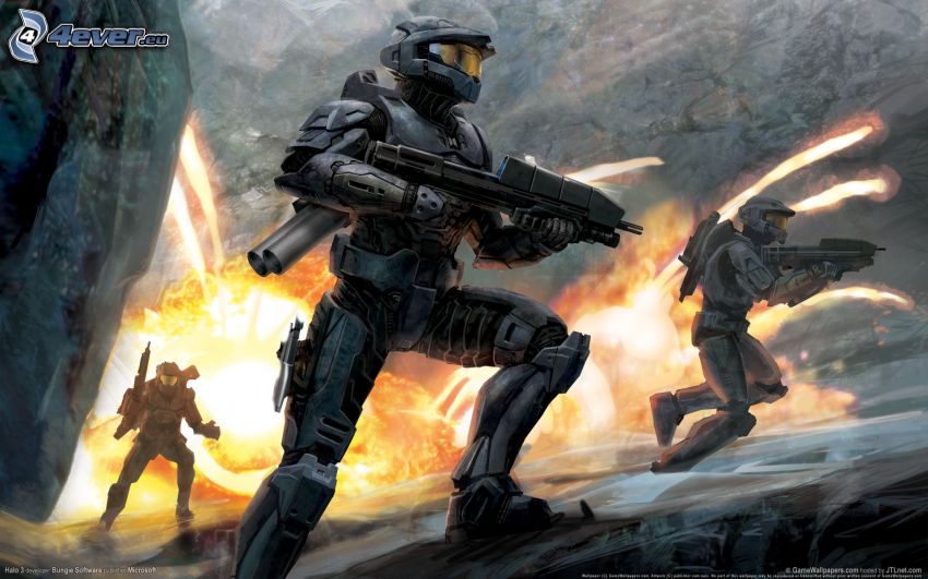 Halo, soldiers, sci-fi soldier