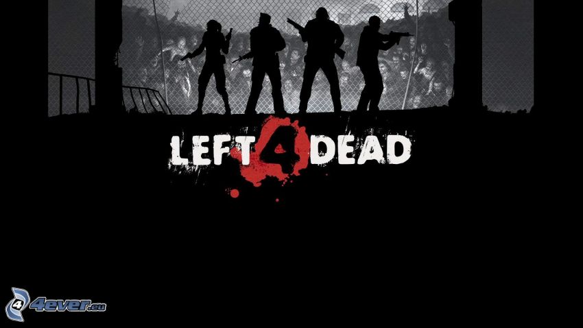 Left 4 Dead, silhouettes of people
