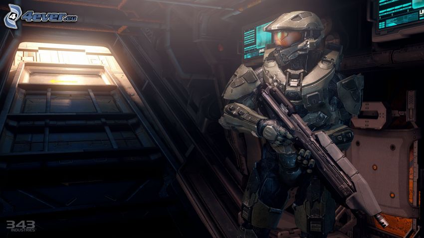 Master Chief - Halo 4, sci-fi soldier