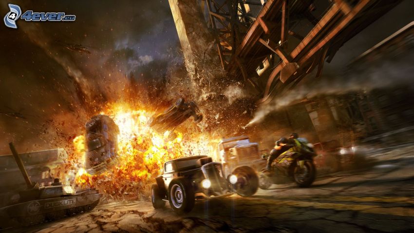 MotorStorm: Apocalypse, explosion, Hot Rod