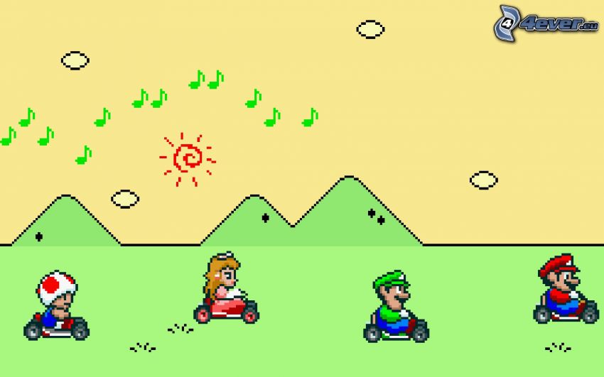 Super Mario, sheet of music