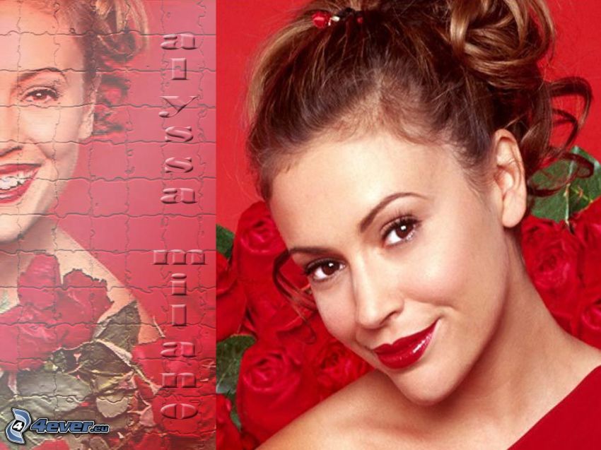 Alyssa Milano, actress, Phoebe, witches, Charmed, brown-haired woman