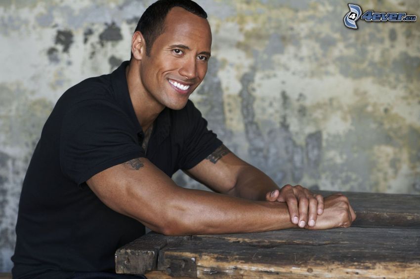 Dwayne Johnson, smile