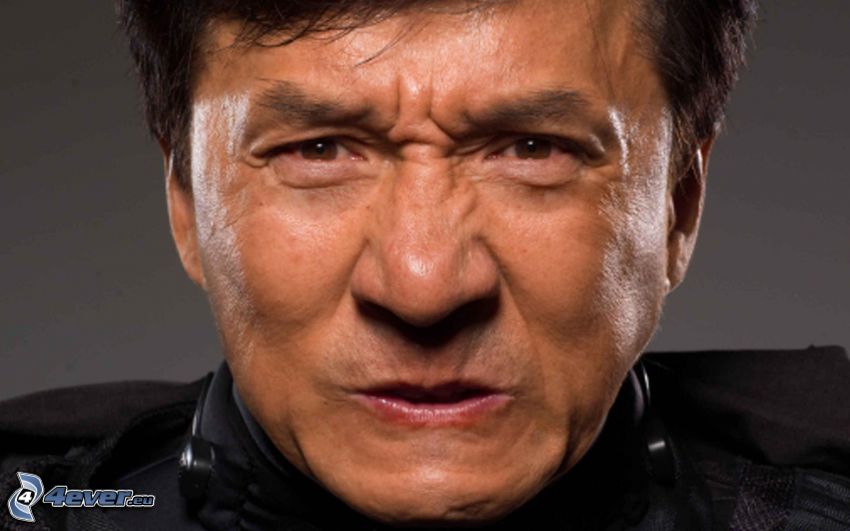 Jackie Chan, anger