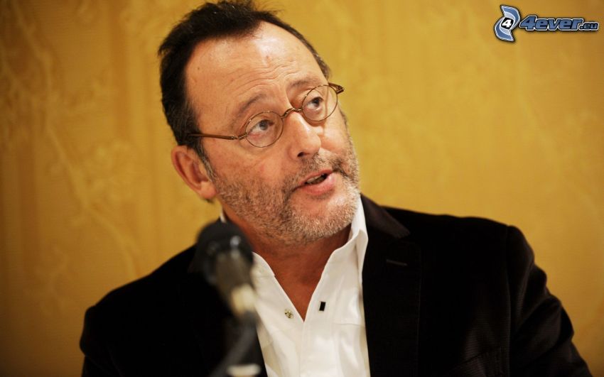 Jean Reno, man with glasses, look