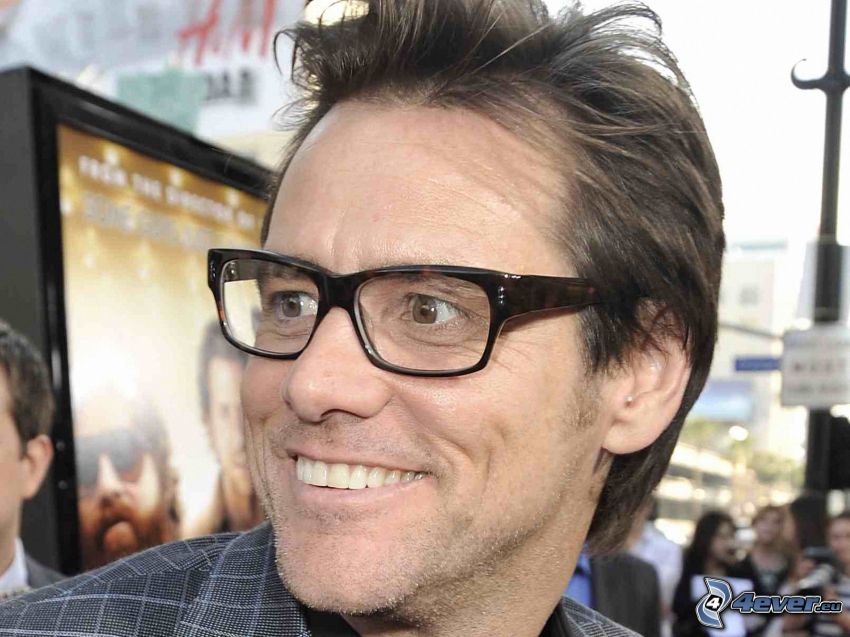 Jim Carrey, glasses