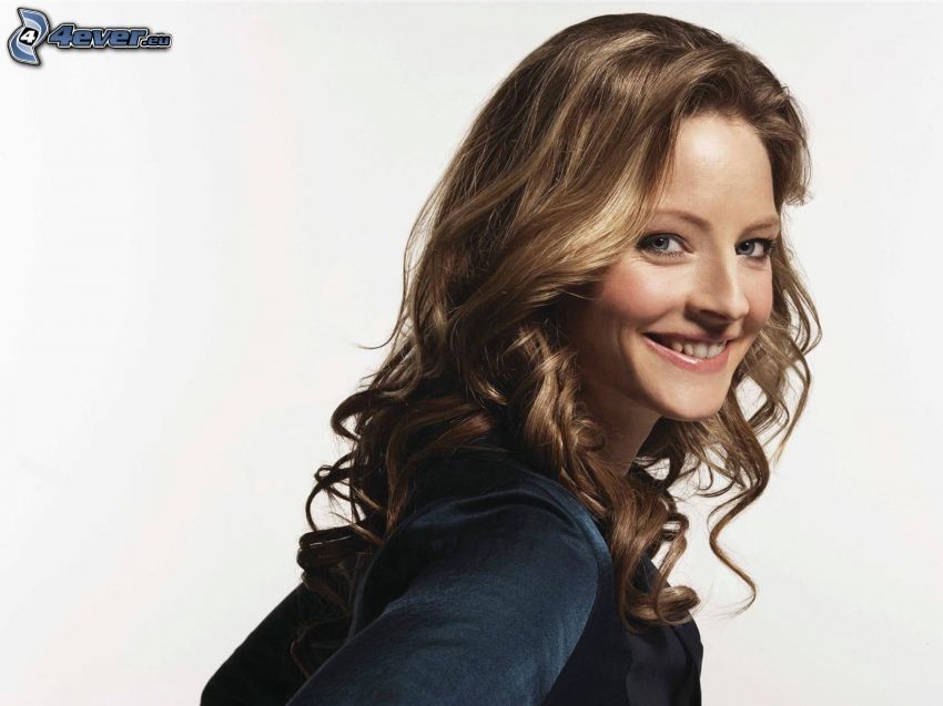 Jodie Foster, curly hair
