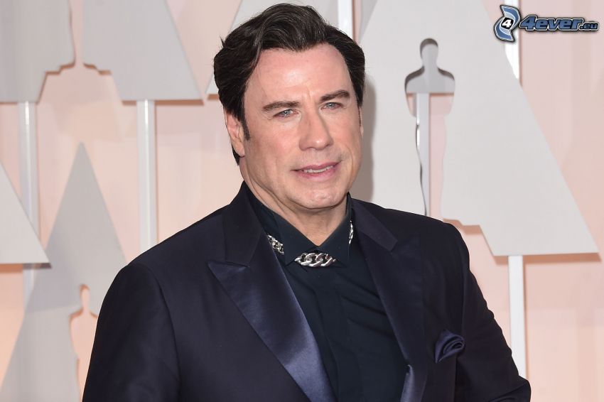 John Travolta, man in suit