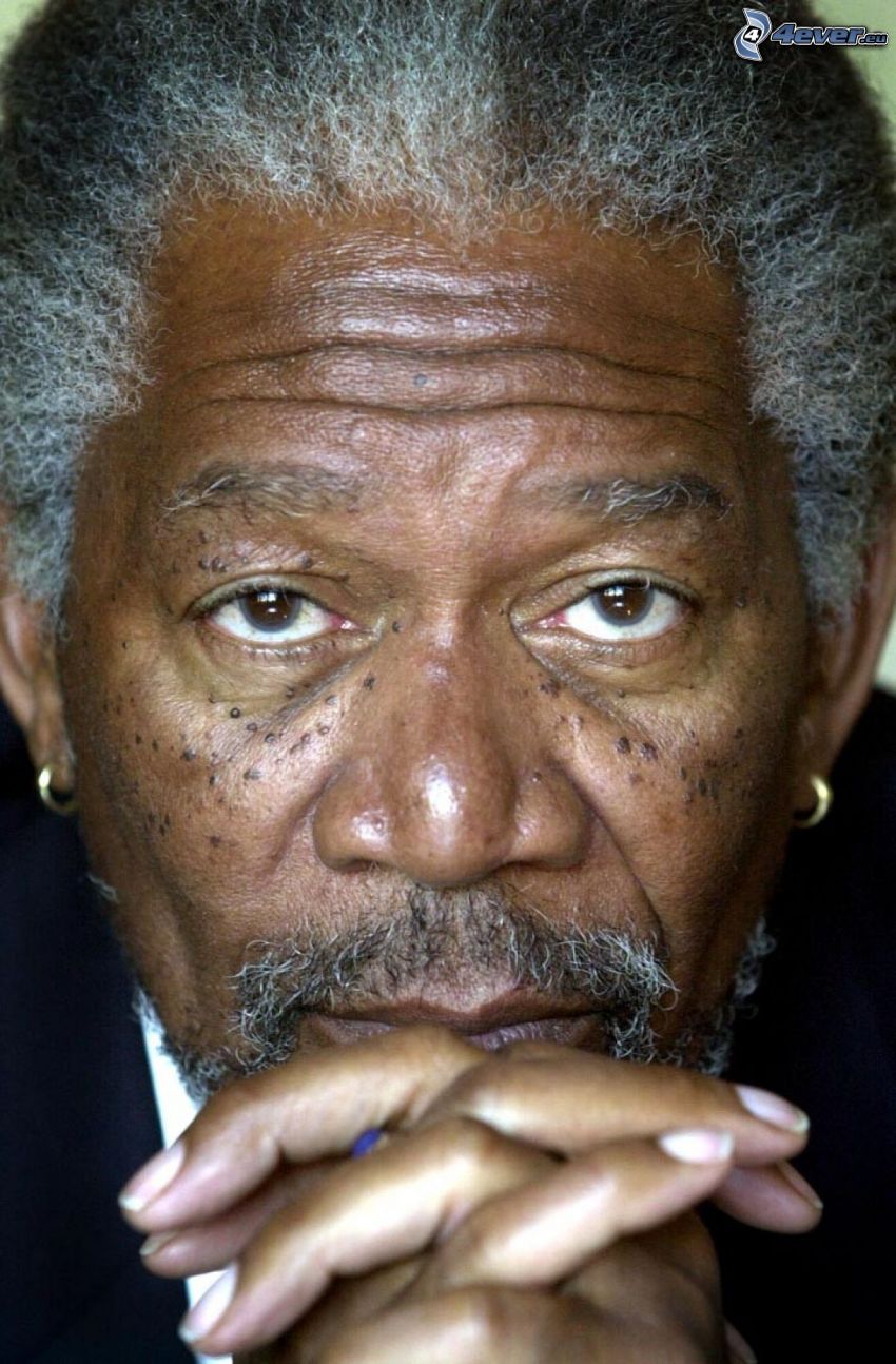 Morgan Freeman, face