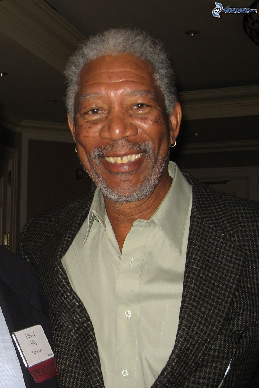 Morgan Freeman, smile