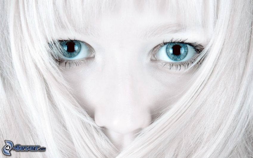 blue eyes, face