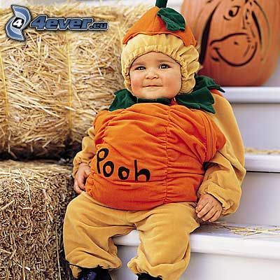 baby, costume, pooh