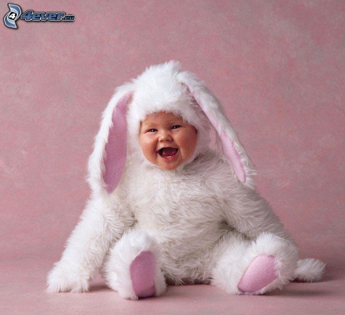 baby, rabbit costume