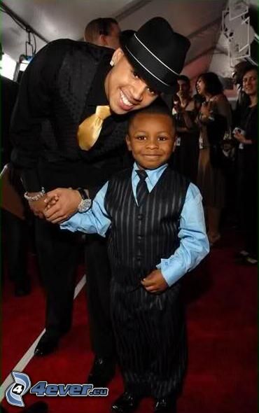 Chris Brown, little boy