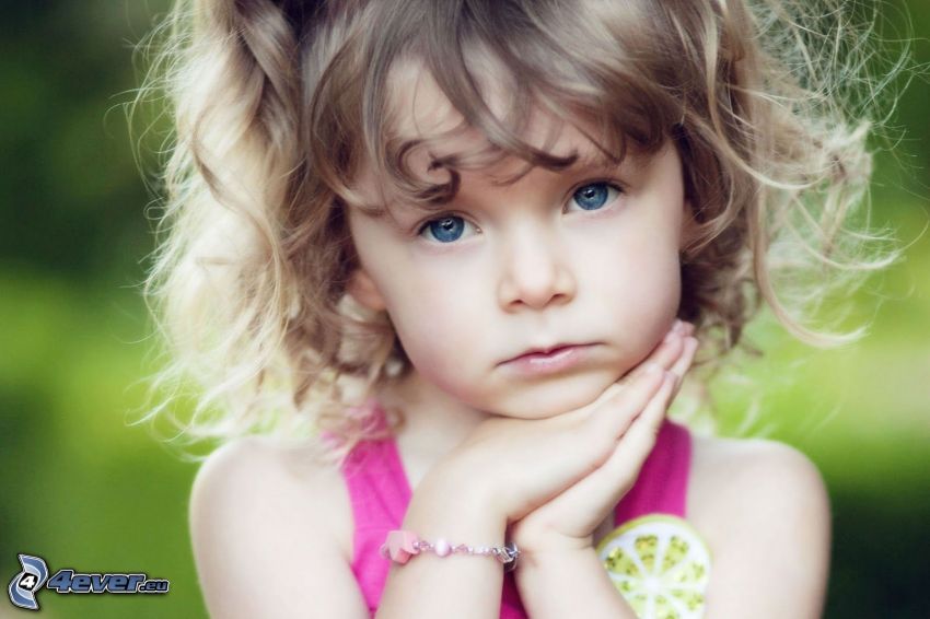girl, blue-eyed child