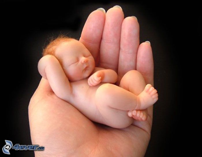 little baby, hand
