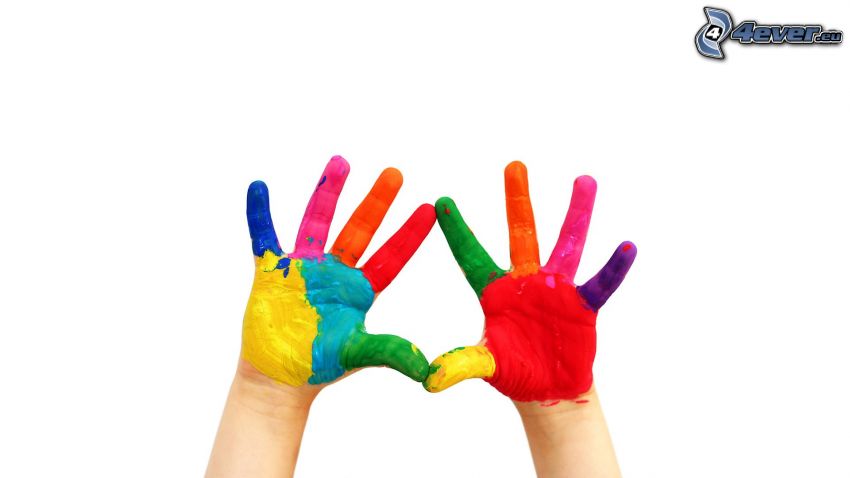 hands, colors