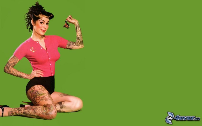 Kat Von D, tattooed woman