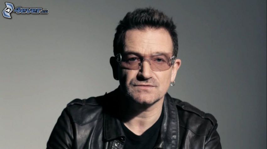 Bono Vox, man with glasses