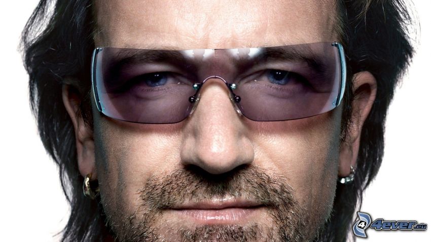Bono Vox, sunglasses