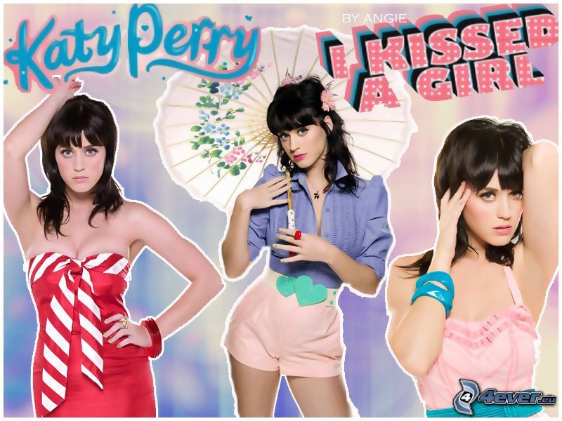 Katy Perry, sexy girl, singer, I kissed a Girl