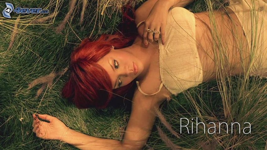 Rihanna, grass