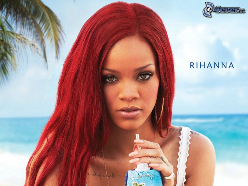 Rihanna, red hair