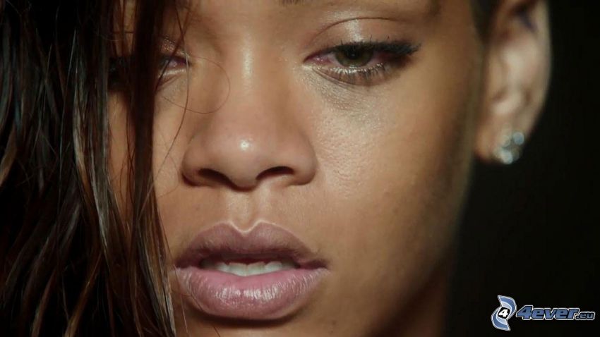 Rihanna, woman's face