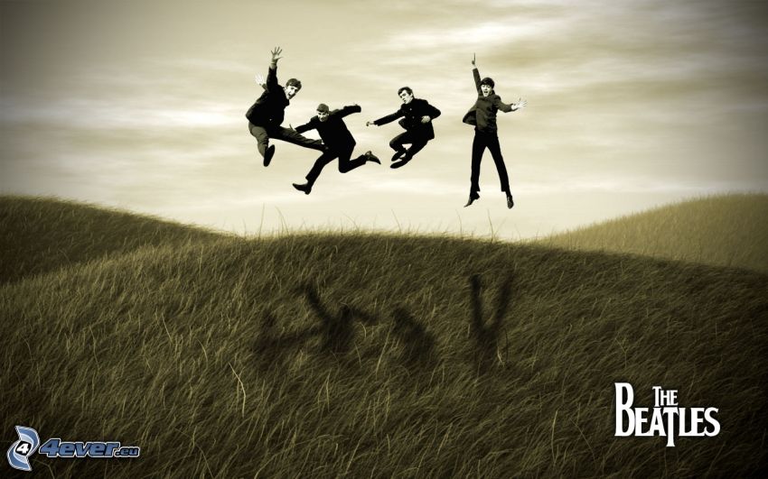 The Beatles, jump, meadow