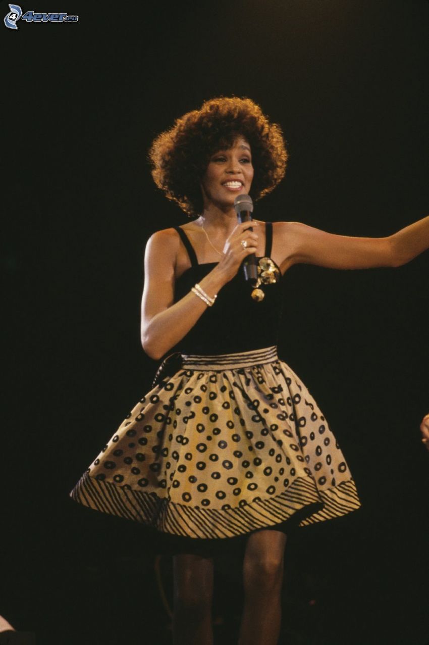 Whitney Houston, singing