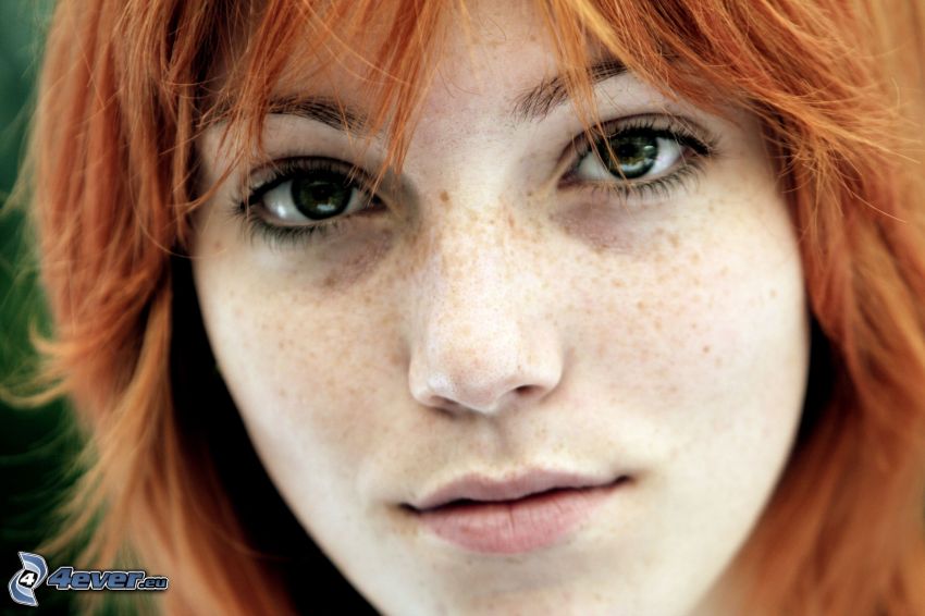 redhead, face