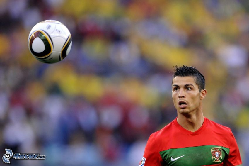 Cristiano Ronaldo, soccer ball