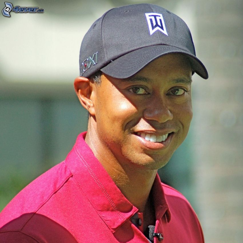 Tiger Woods, smile