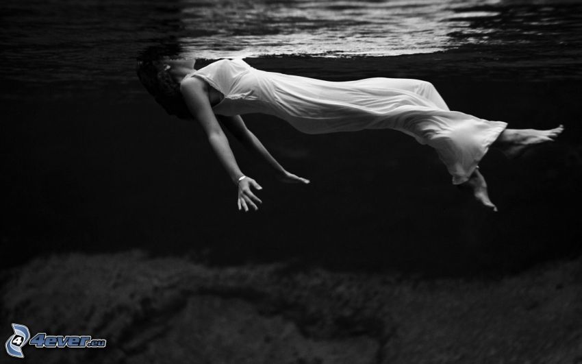 woman in water, swimming