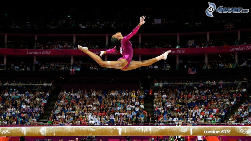 Gymnast, jump, London 2012