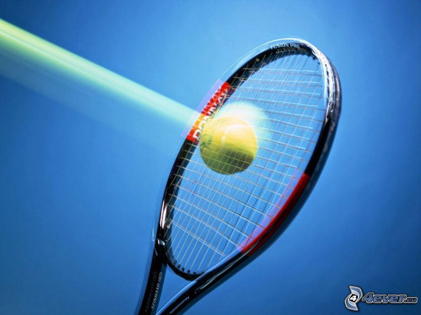 tennis ball, tennis racket, speed