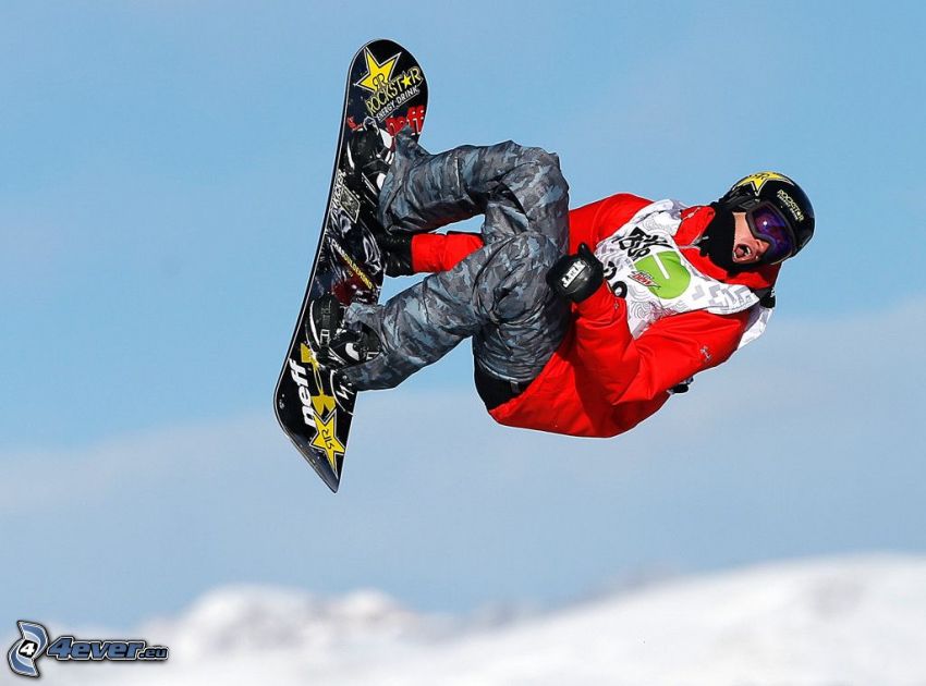 snowboarding, jump