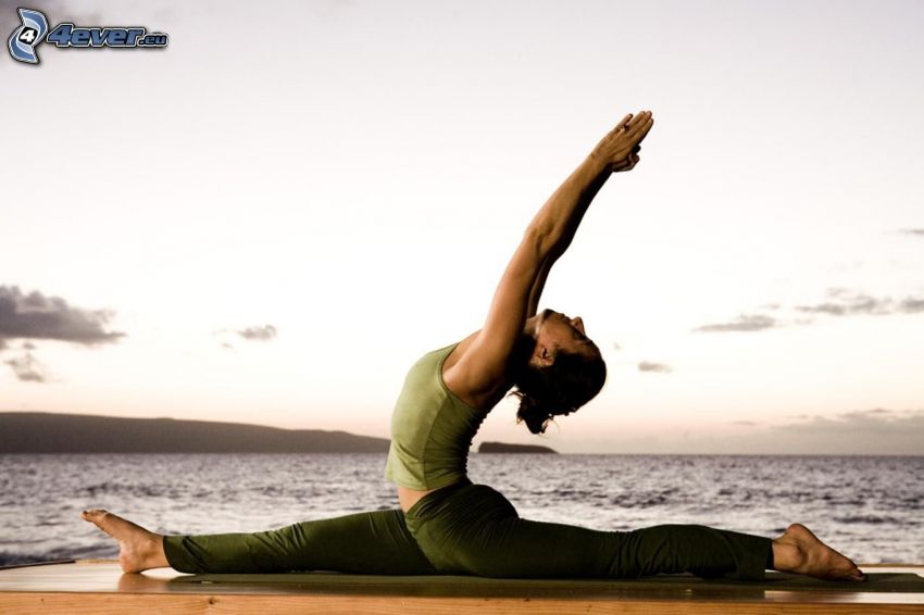 yoga, splits