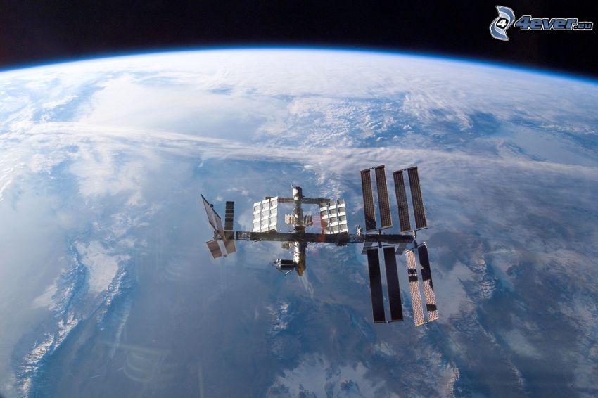 ISS over Earth