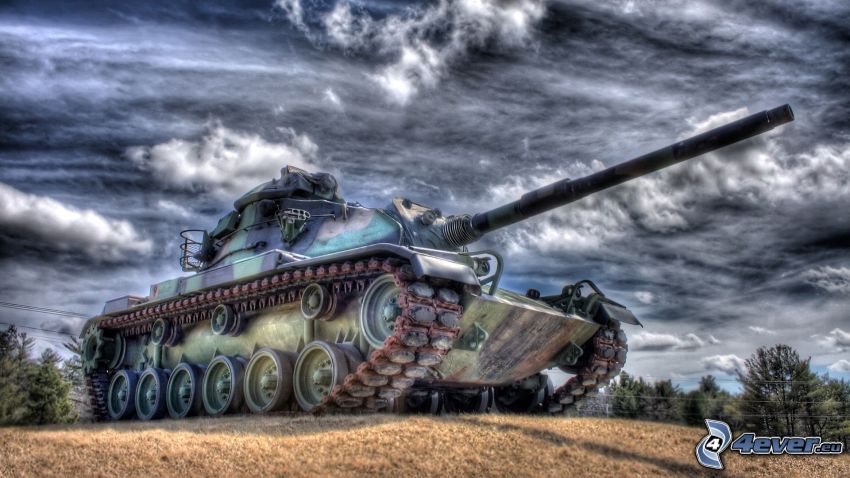 T-34, tank, HDR