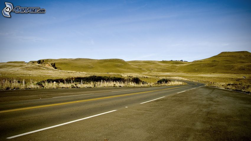 road, mountain