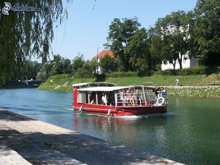 tourist boat, River