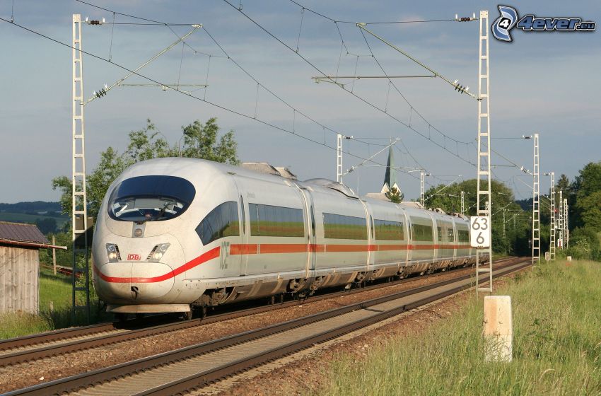 ICE 3, railway, rails, high speed train