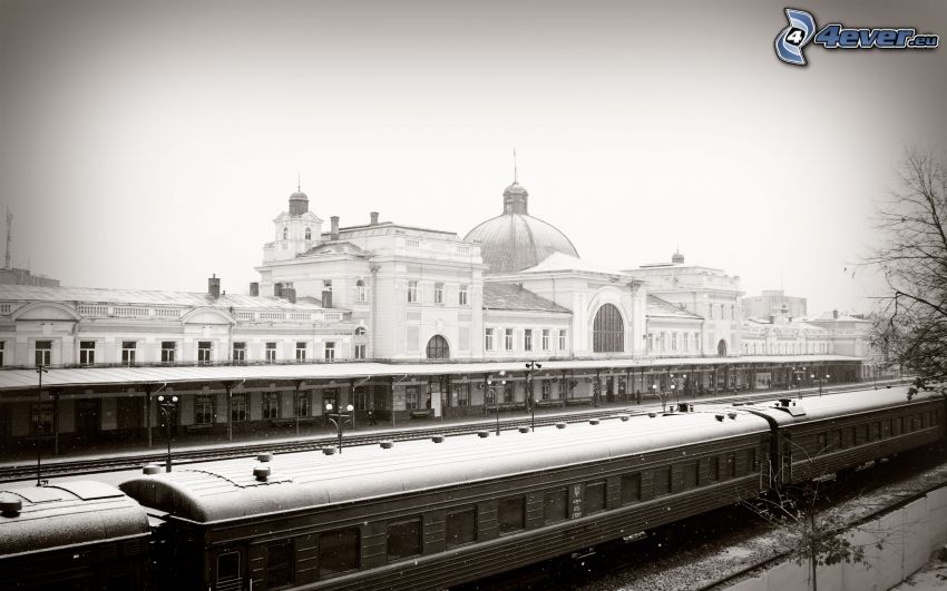 railway station, trains
