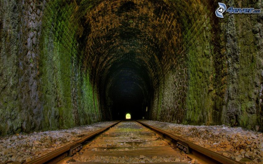railway tunnel, HDR
