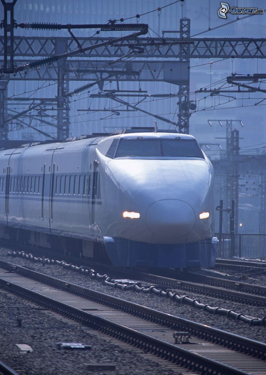 Shinkansen, high speed train, railway, rails, Japan